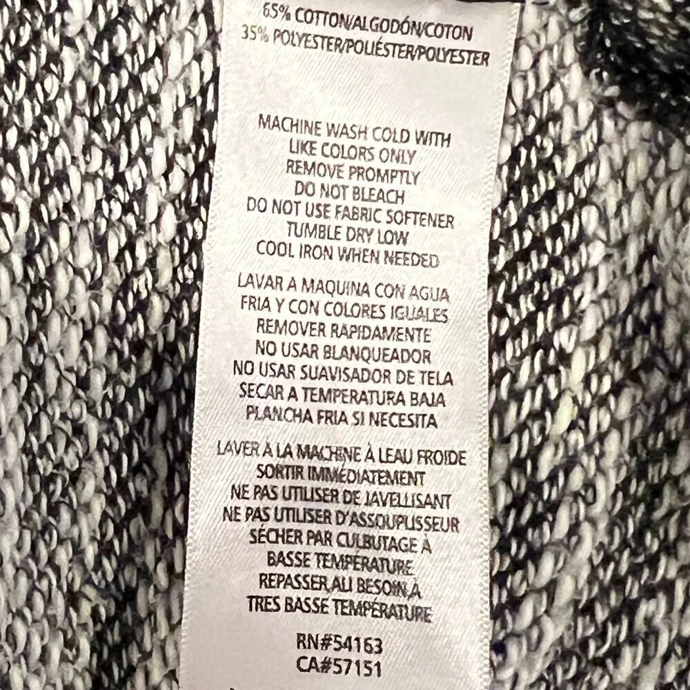 Calvin Klein Performance Gray Cowl Neck Pullover Sweater Crossover front Size XL